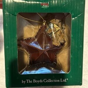 Boyd’s Collection Christmas Ornament Vintage Bear on Star